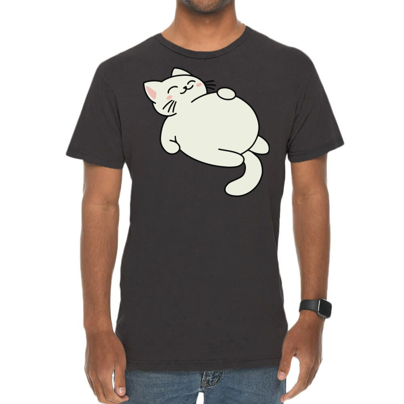 Full Cat Sleeping Vintage T-Shirt by Morspective | Artistshot