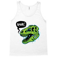 Spooky T-rex Skull Tank Top | Artistshot