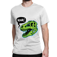 Spooky T-rex Skull Classic T-shirt | Artistshot