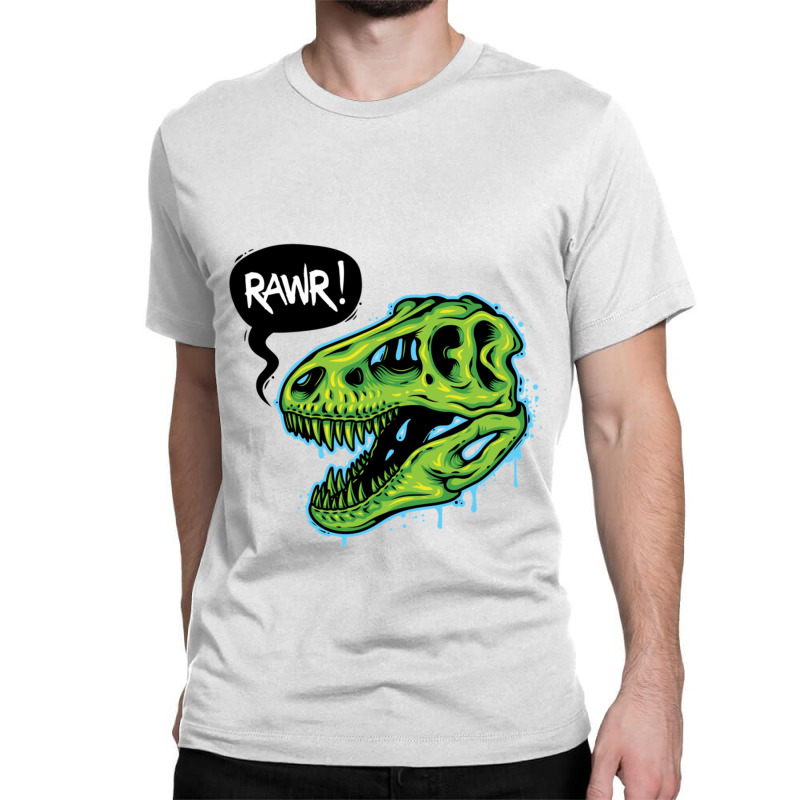 Spooky T-rex Skull Classic T-shirt | Artistshot