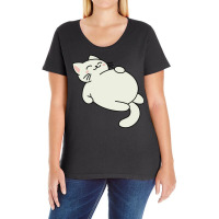 Full Cat Sleeping Ladies Curvy T-shirt | Artistshot