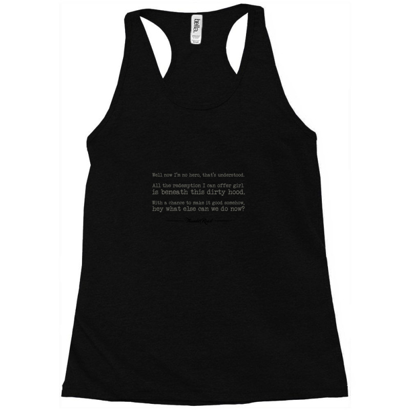 Thunder Road - Light Racerback Tank by JosephVanlandingham | Artistshot