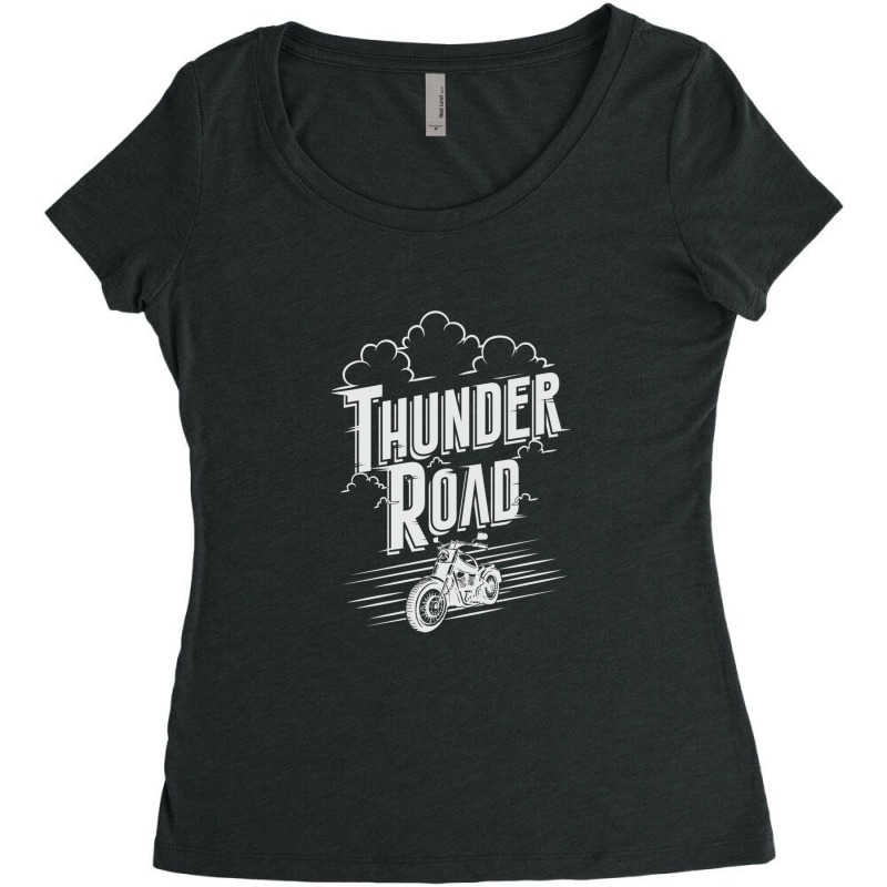 Thunder Road Dark Version Women's Triblend Scoop T-shirt by JosephVanlandingham | Artistshot