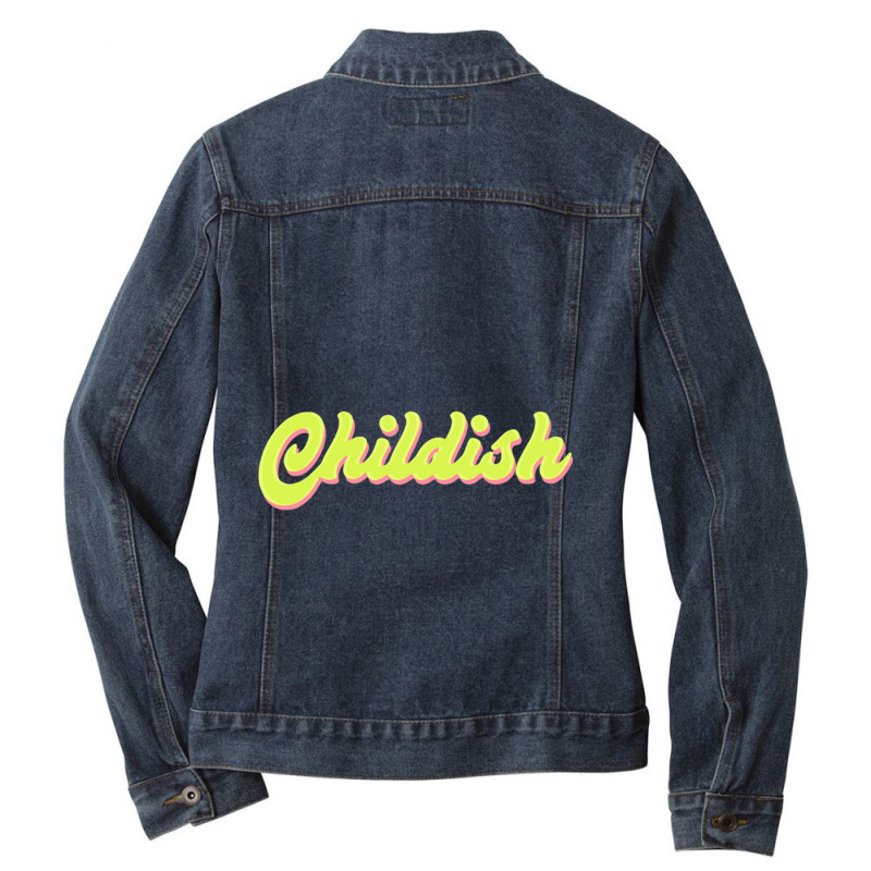 Tgfbro  Childish (green And Black) Ladies Denim Jacket by cm-arts | Artistshot