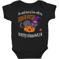 Kurilian Bobtail   Cat Lover Not A Witch Funny Halloween T Shirt Baby Bodysuit | Artistshot