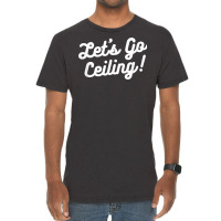 Funny Cheerleader Halloween Group Costumes Lets Go Ceiling T Shirt Vintage T-shirt | Artistshot