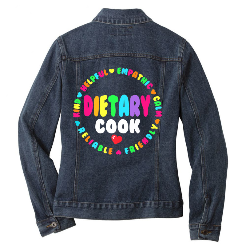 Dietary Cook Appreciation Week Healthcare Dietitian Squad Premium T Sh Ladies Denim Jacket by cm-arts | Artistshot