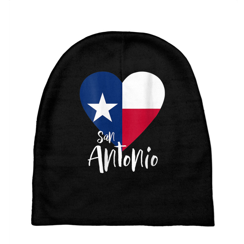 Womens I Love San Antonio Texas Tx Flag Lonestar Heart V Neck T Shirt Baby Beanies by cm-arts | Artistshot