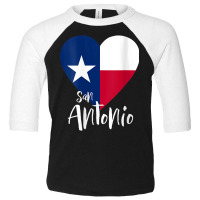 Womens I Love San Antonio Texas Tx Flag Lonestar Heart V Neck T Shirt Toddler 3/4 Sleeve Tee | Artistshot