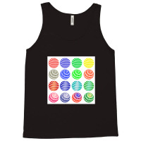 Set Of Colorful Round Symbols Isolated On White Background Tank Top | Artistshot