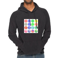 Set Of Colorful Round Symbols Isolated On White Background Vintage Hoodie | Artistshot