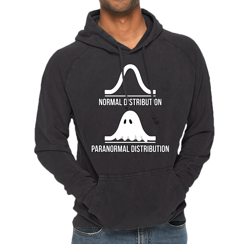 Halloween   Normal Distribution Paranormal Funny Math Long Sleeve T Sh Vintage Hoodie | Artistshot