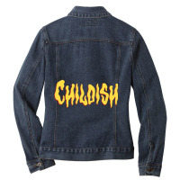 Tgfbro Childish Ufo Fitted Scoop Ladies Denim Jacket | Artistshot