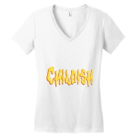 Tgfbro Childish Ufo Fitted Scoop Women's V-neck T-shirt | Artistshot