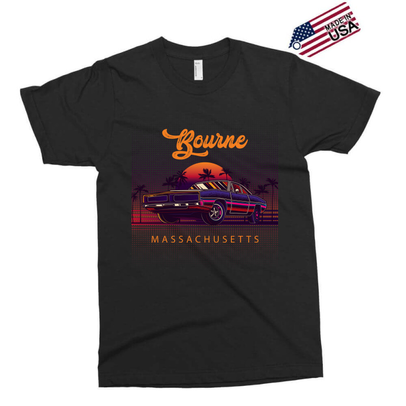 Bourne Massachusetts Retro Vintage 80s 90s Muscle Cars Retrowave Aesth Exclusive T-shirt by pancakespienova | Artistshot