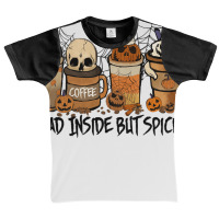 Dead Inside But Spiced Pumpkin Halloween Spooky Season Ghost Pullover Graphic Youth T-shirt | Artistshot