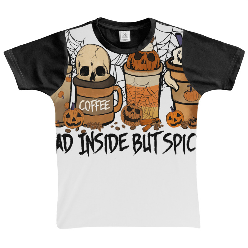 Dead Inside But Spiced Pumpkin Halloween Spooky Season Ghost Pullover Graphic Youth T-shirt by bujydotuxi | Artistshot