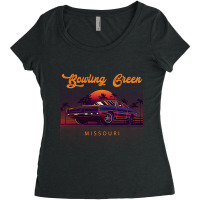 Bowling Green Missouri Retro Vintage 80s 90s Muscle Cars Retrowave Aes Women's Triblend Scoop T-shirt | Artistshot