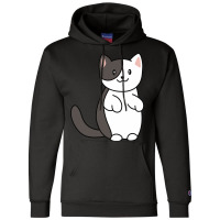 Standing Smiling Cat Champion Hoodie | Artistshot