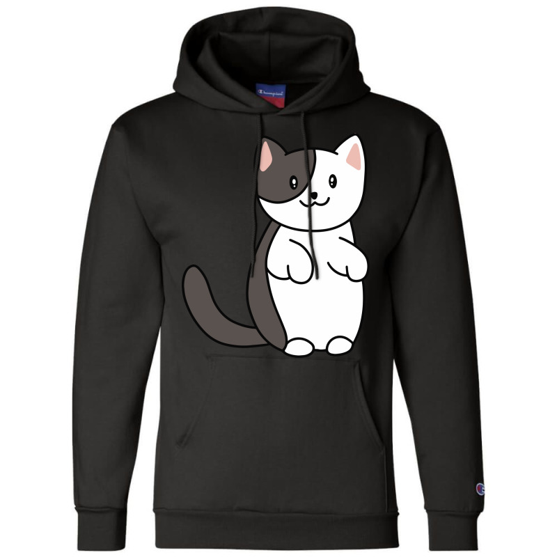 Standing Smiling Cat Champion Hoodie by Morspective | Artistshot