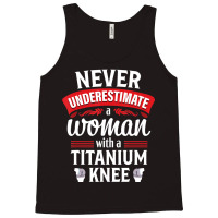 Knee Replacement Woman Surgery Recovery Tank Top | Artistshot