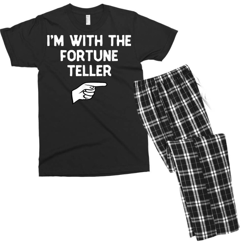 I'm With The Fortune Teller Costume Halloween Matching Party T Shirt Men's T-shirt Pajama Set | Artistshot