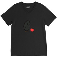 Eating Hedgehog Cartoon Animals Causes Pandemics T-shirts Collection W V-neck Tee | Artistshot