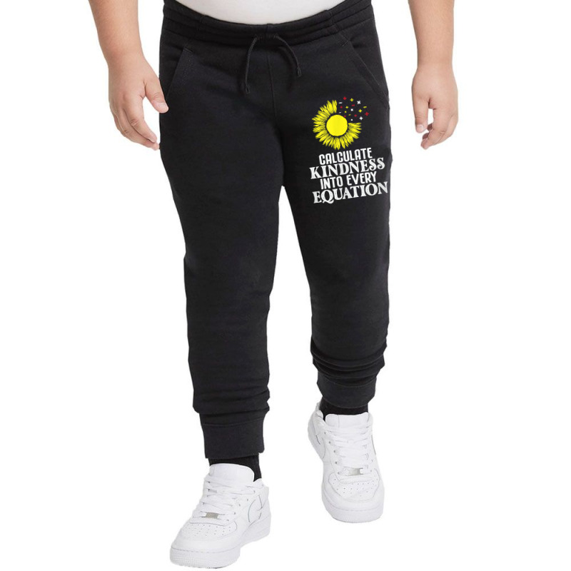 Calculate Kindness Into Every Equation Sunflower Math Studen T Shirt Youth Jogger by cm-arts | Artistshot