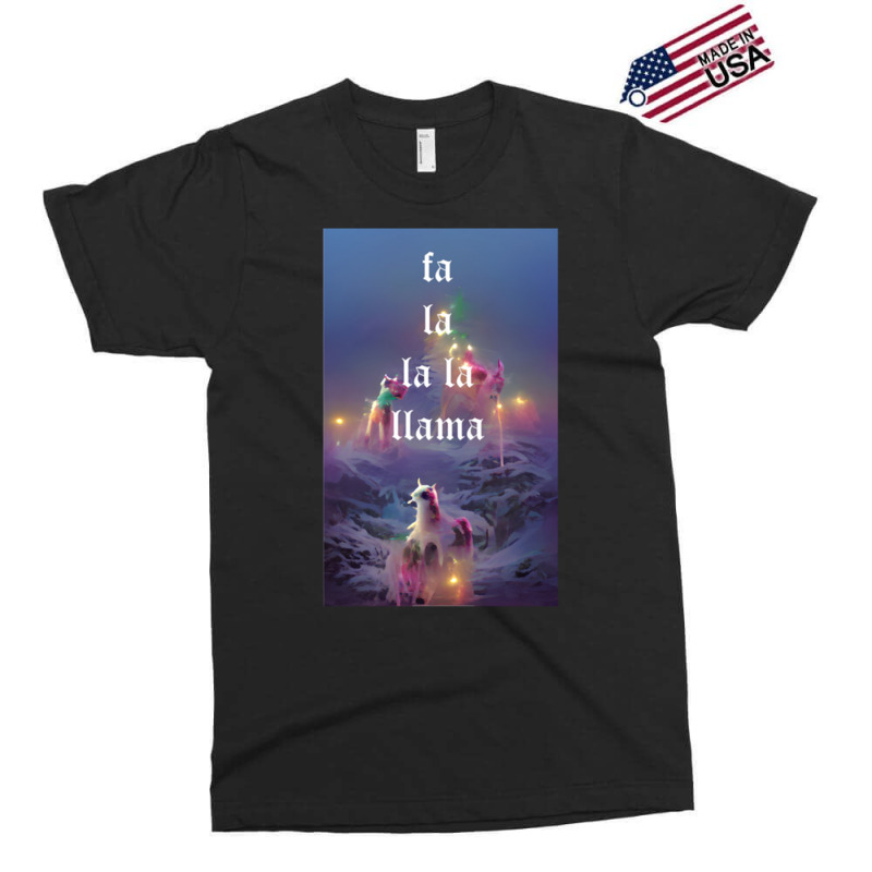 Fa La La La Llama Christmas Lights Snowflakes Cyberpunk Exclusive T-shirt | Artistshot