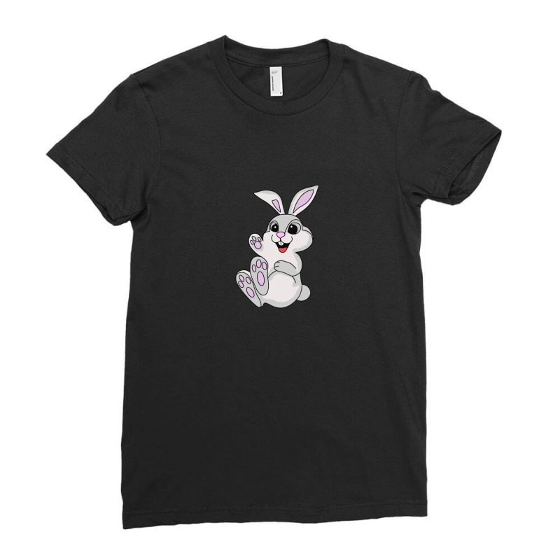 Eating Rabbit Cartoon Animals Causes Pandemics Centaurworld T-shirts C Ladies Fitted T-shirt | Artistshot