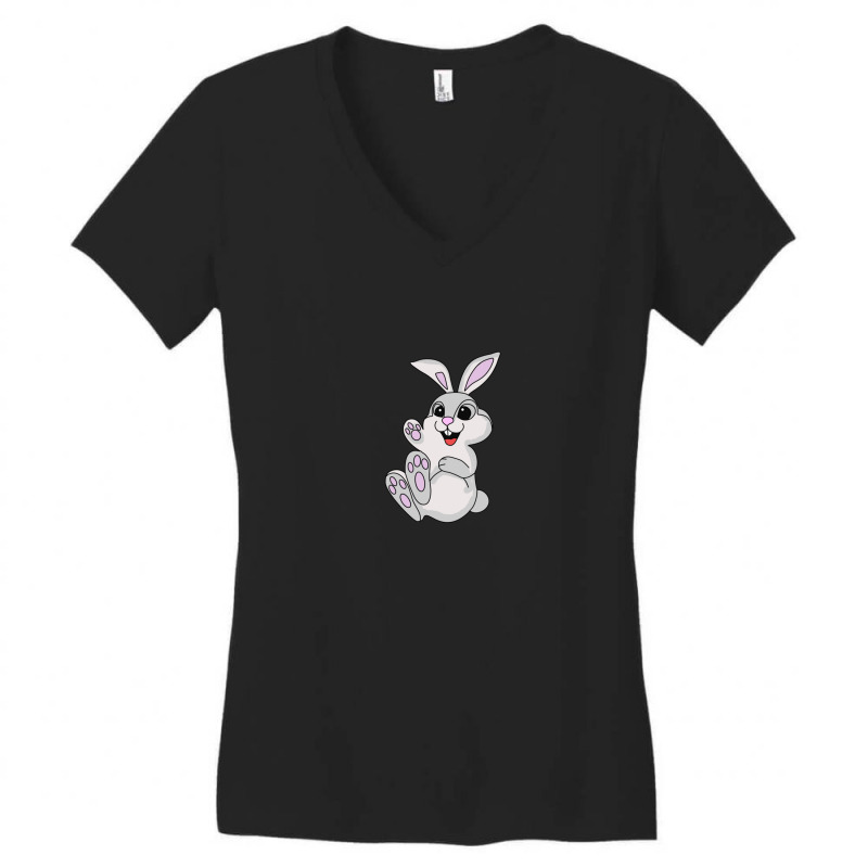 Eating Rabbit Cartoon Animals Causes Pandemics Centaurworld T-shirts C Women's V-neck T-shirt | Artistshot