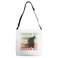 Scream Big. Lucky Lizard With Dinosaur Shadow For Pet Lover Long Sleev Adjustable Strap Totes | Artistshot