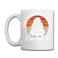 Life Is Better By The Campfire Vintage Retro Camping Coffee Mug | Artistshot