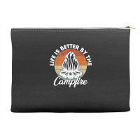 Life Is Better By The Campfire Vintage Retro Camping Accessory Pouches | Artistshot