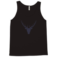 Silhouette Of A Deer Head. Forest Animals. Isolated Tank Top | Artistshot