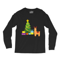 Fa La La La Llama Christmas Lights Snowflakes, Long Sleeve Shirts | Artistshot