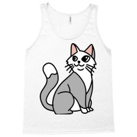 Female Cat Sitting Tank Top | Artistshot