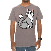 Female Cat Sitting Vintage T-shirt | Artistshot