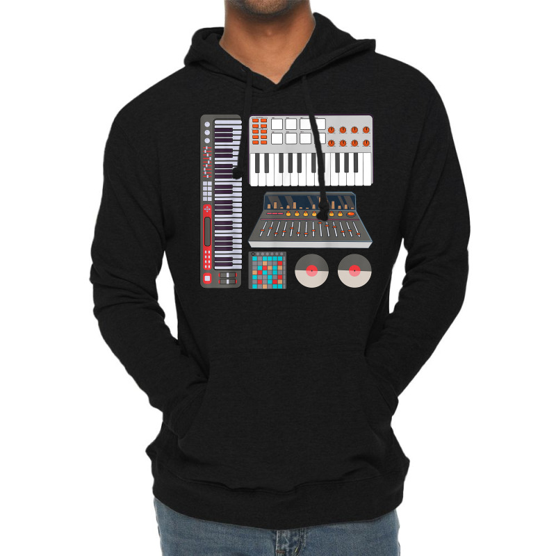 Music Producer Composer Record Electronic Music Synthesizer Lightweight Hoodie | Artistshot