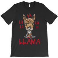 Fa La La La Llama Christmas Santa T-shirt | Artistshot