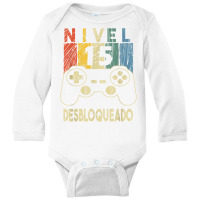 Nivel 15 Desbloqueado Gamer 15 Años T Shirt Long Sleeve Baby Bodysuit | Artistshot