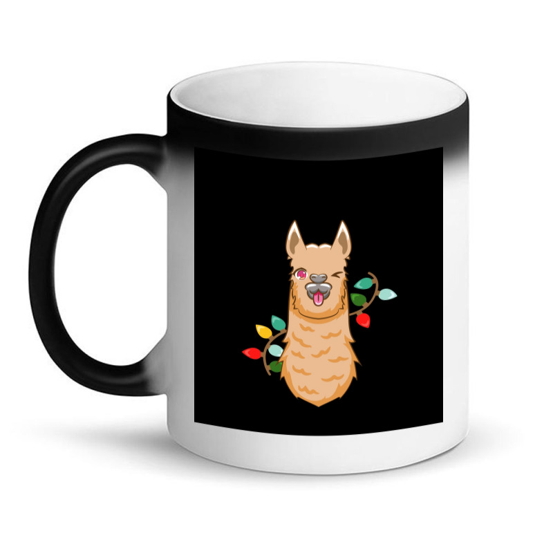 Fa La La La Llama Christmas Santa  Sleeveless Top Magic Mug | Artistshot