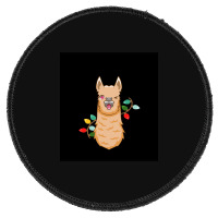 Fa La La La Llama Christmas Santa  Sleeveless Top Round Patch | Artistshot