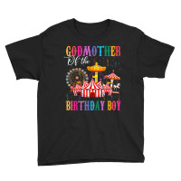 Godmother Of Birthday Boy Ringmaster Circus Birthday Party T Shirt Youth Tee | Artistshot