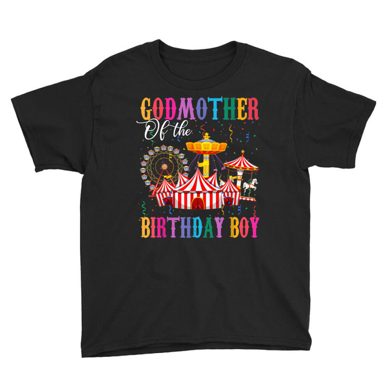 Godmother Of Birthday Boy Ringmaster Circus Birthday Party T Shirt Youth Tee by cm-arts | Artistshot