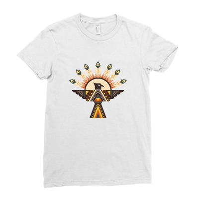 Indian Eagle Ladies Fitted T-shirt Designed By Estore