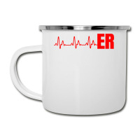 Emergency Medicine Emergency Room Nurse Er Heartbeat T Shirt Camper Cup | Artistshot