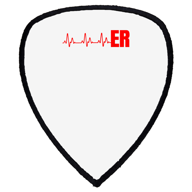 Emergency Medicine Emergency Room Nurse Er Heartbeat T Shirt Shield S Patch | Artistshot