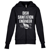 Dishwasher Sanitation Engineer Funny Dishwashing Gift Youth Zipper Hoodie | Artistshot