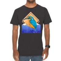 King Fisher Set Over Mountain In Spring Vintage T-shirt | Artistshot